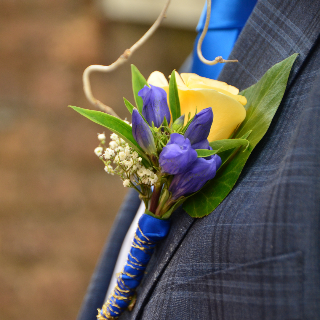 Colourful Boutonniere